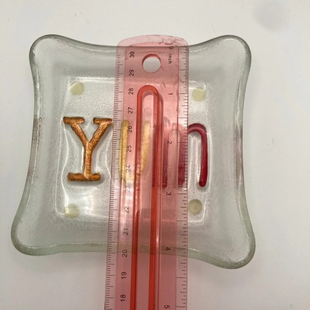 Lori Seibert for Silvestri Fusion Small 4x4‎ Glass Plate 